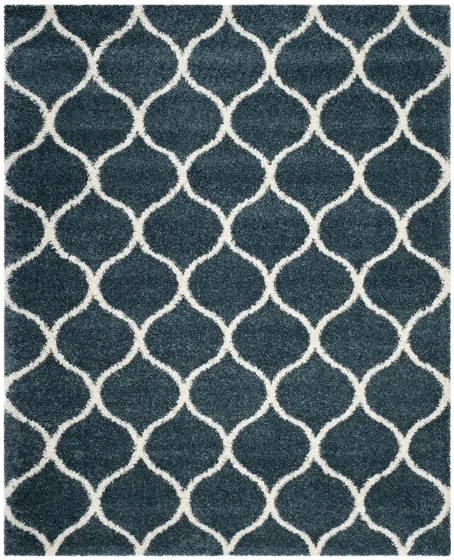 Hudson Shag Area Rug in SlateBlue/Ivory by Safavieh