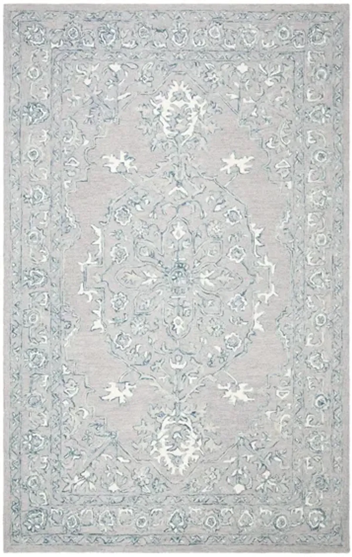 Far Out Area Rug in Light Gray & Cream by Safavieh