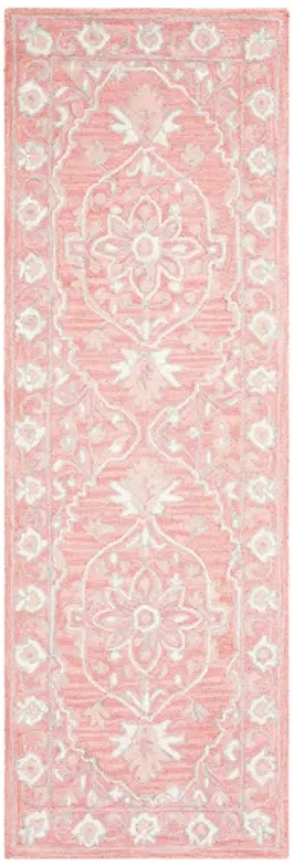 Kilimanjaro Runner Rug in Pink & Ivory by Safavieh