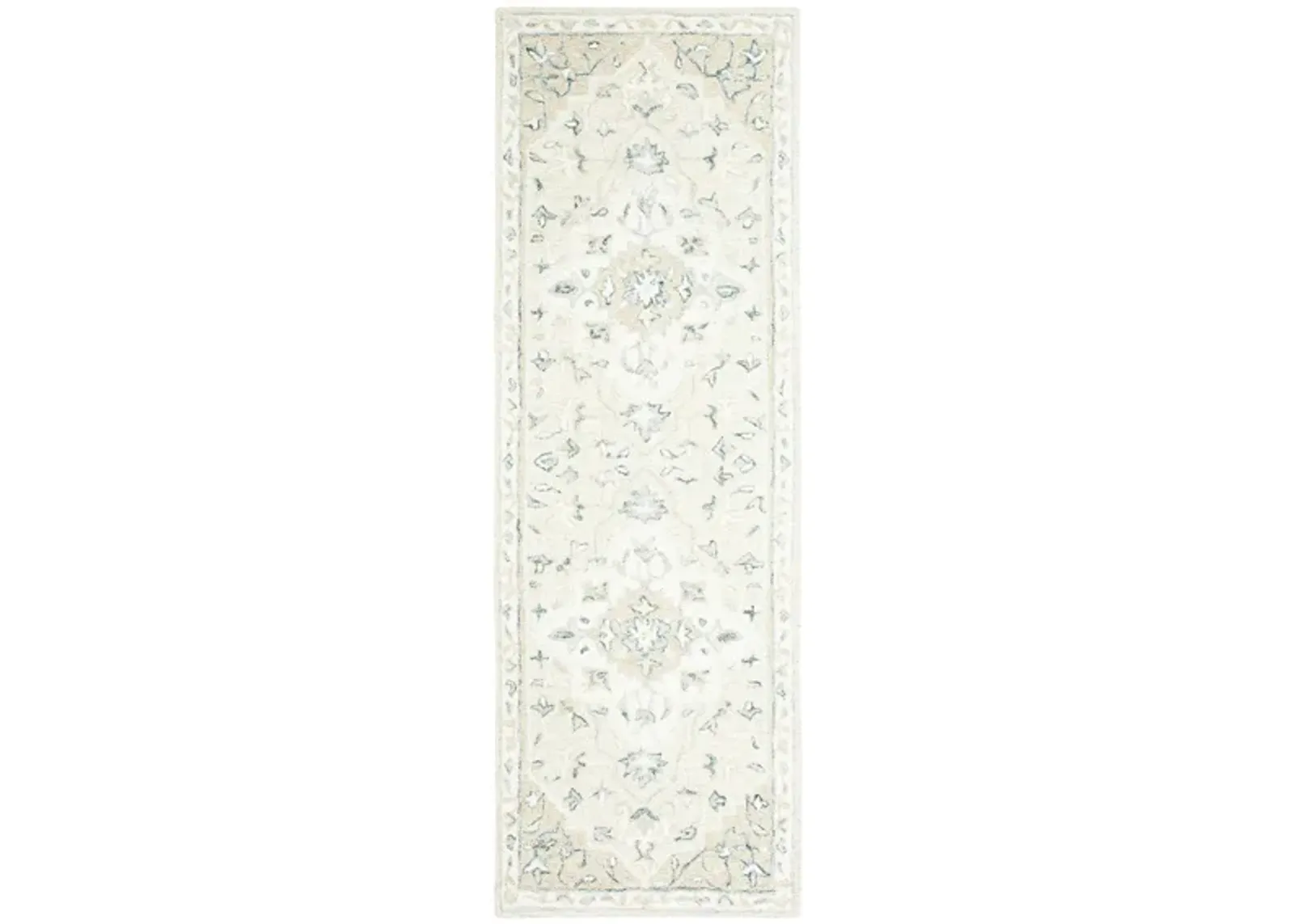 Turbo Runner Rug in Beige & Ivory by Safavieh