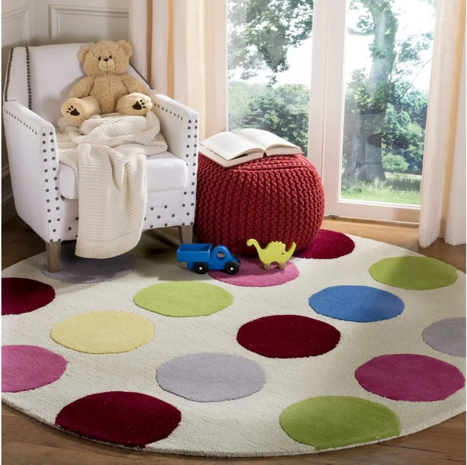 Fount Kid's Rug in Ivory/Multi by Safavieh