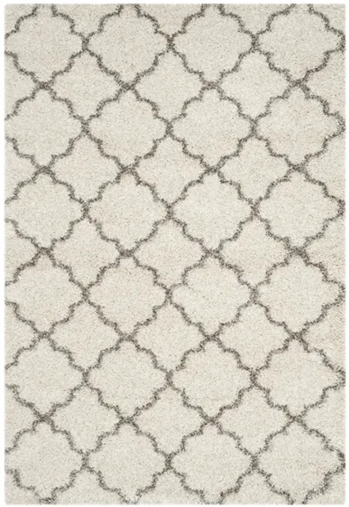 Hudson Shag Area Rug in Ivory/Grey by Safavieh