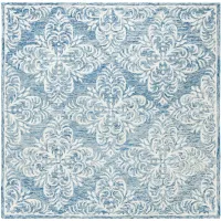 Fred Area Rug in Blue & Cream by Safavieh