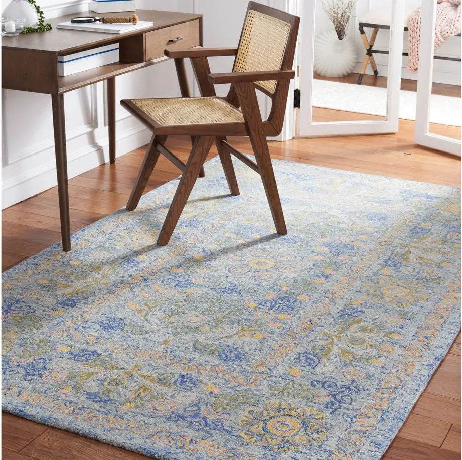 Shellville Area Rug in Blue & Green by Safavieh