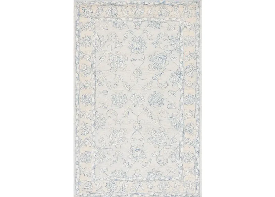 Macaw Area Rug in Blue & Beige by Safavieh