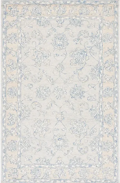 Macaw Area Rug in Blue & Beige by Safavieh