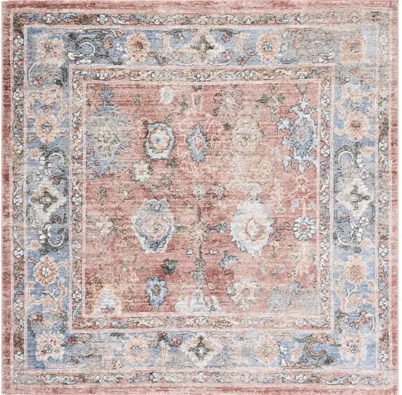 Jasmine Area Rug in Rust & Blue by Safavieh