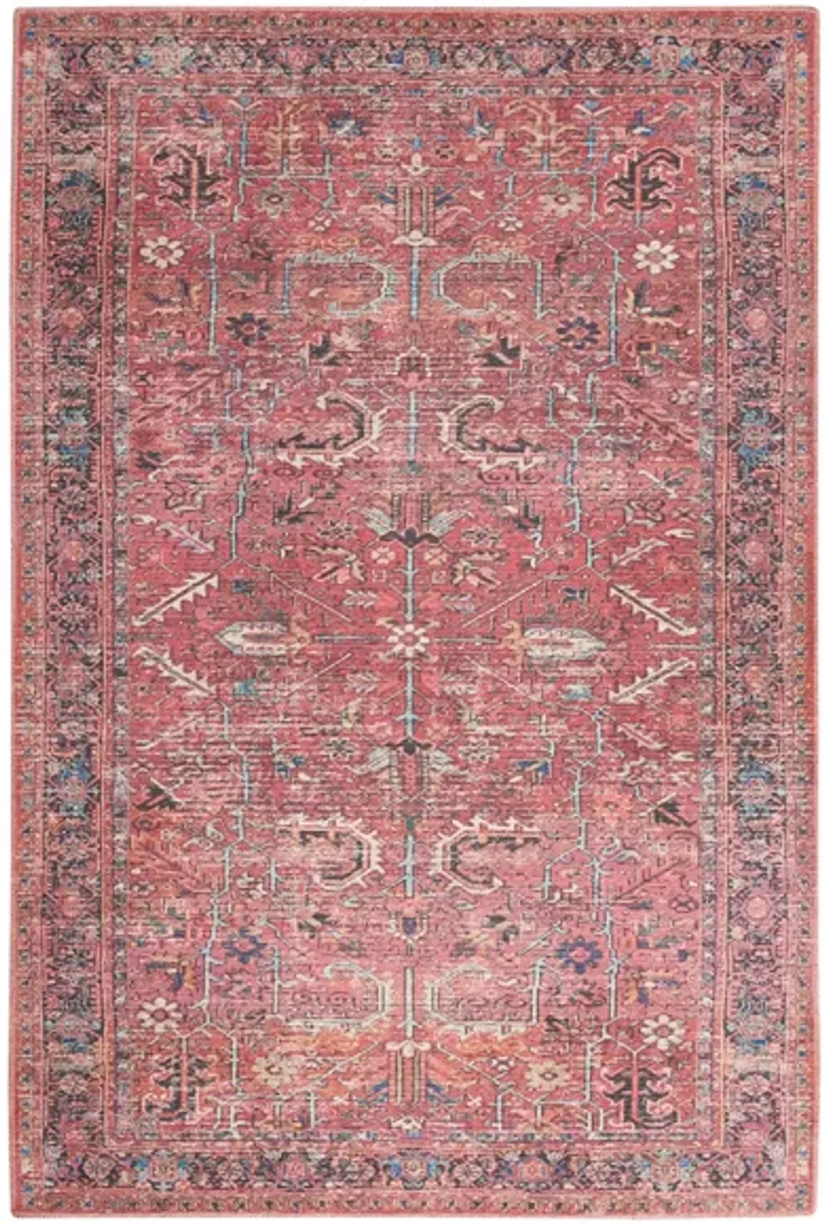 Nicole Curtis Aarquelle Area Rug in Brick by Nourison