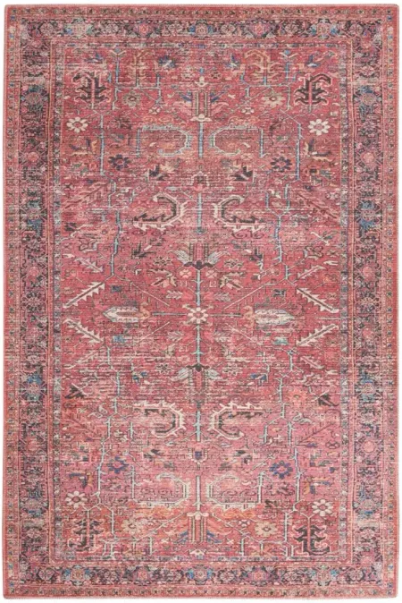 Nicole Curtis Aarquelle Area Rug in Brick by Nourison