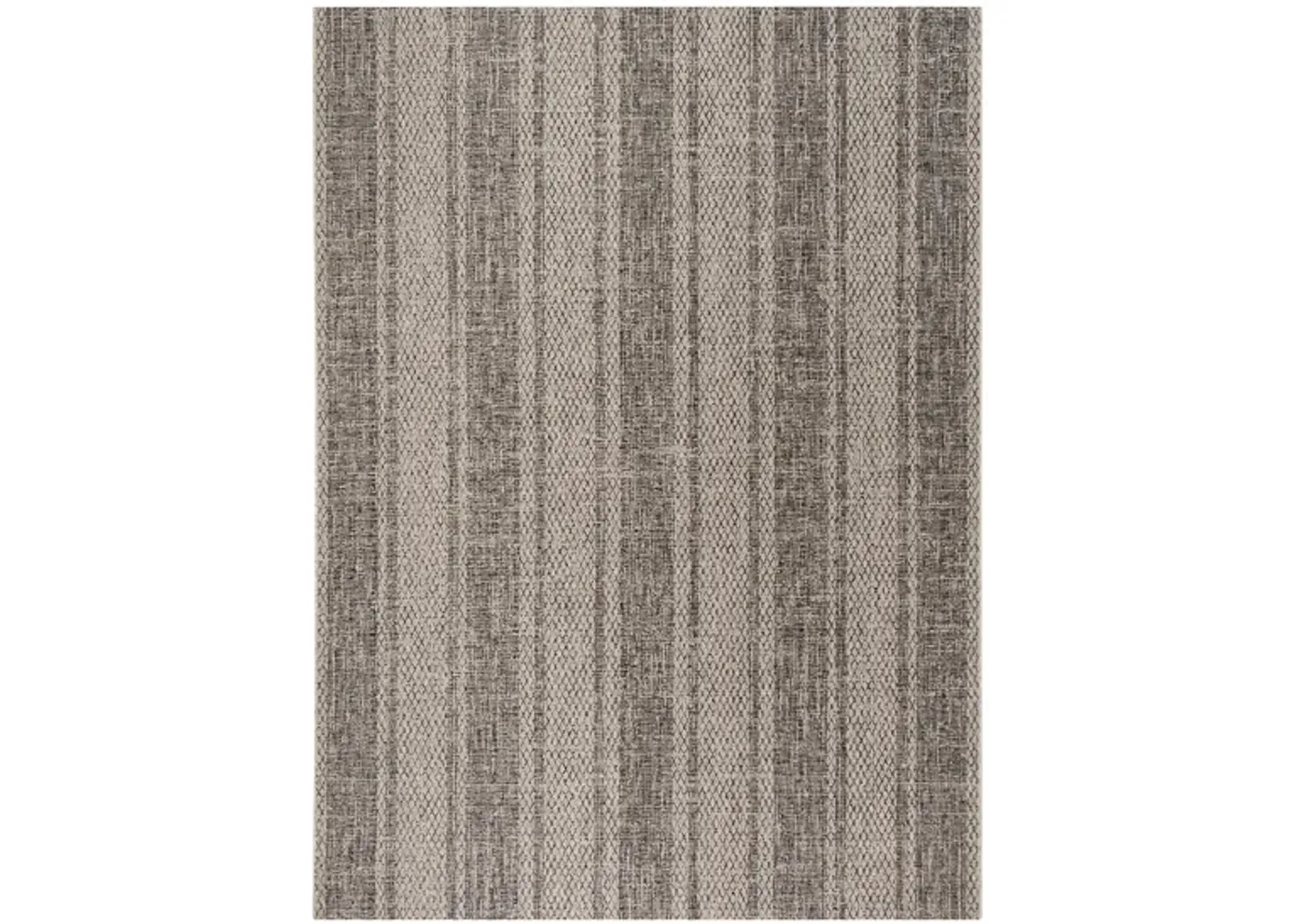 Courtyard Weave Indoor/Outdoor Area Rug in Light Gray & Black by Safavieh