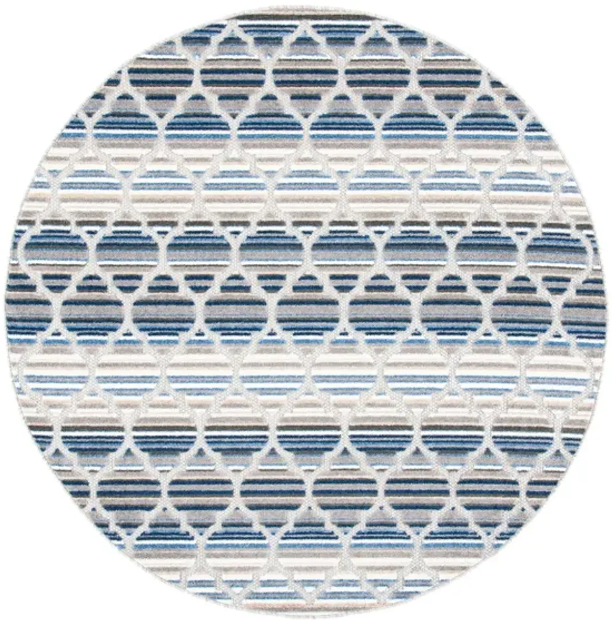 Cabana I Area Rug in Blue & Gray by Safavieh