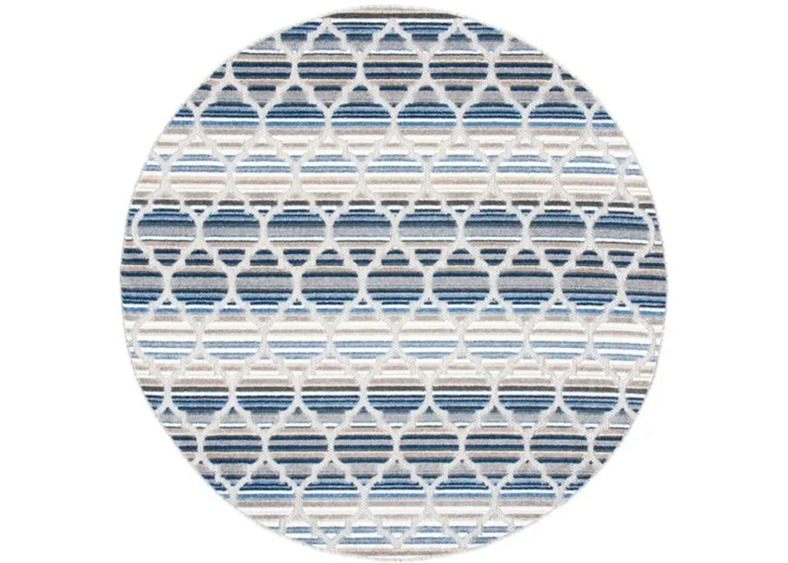 Cabana I Area Rug in Blue & Gray by Safavieh