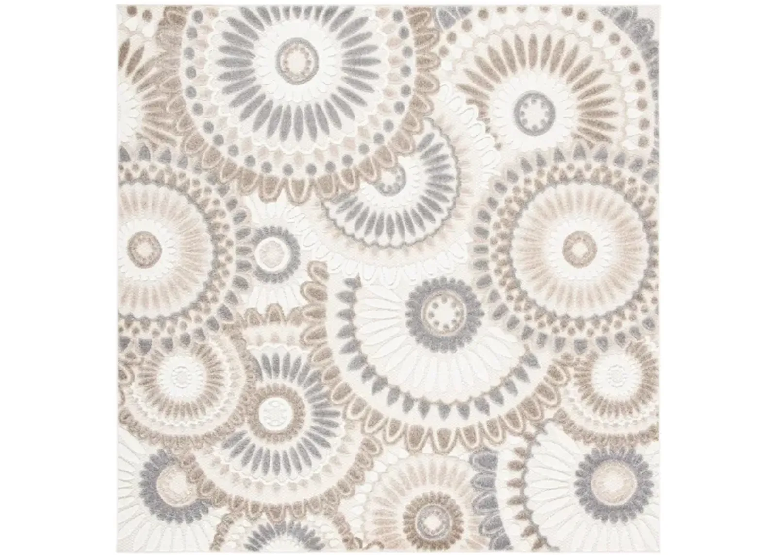 Cabana II Area Rug in Gray & Ivory by Safavieh