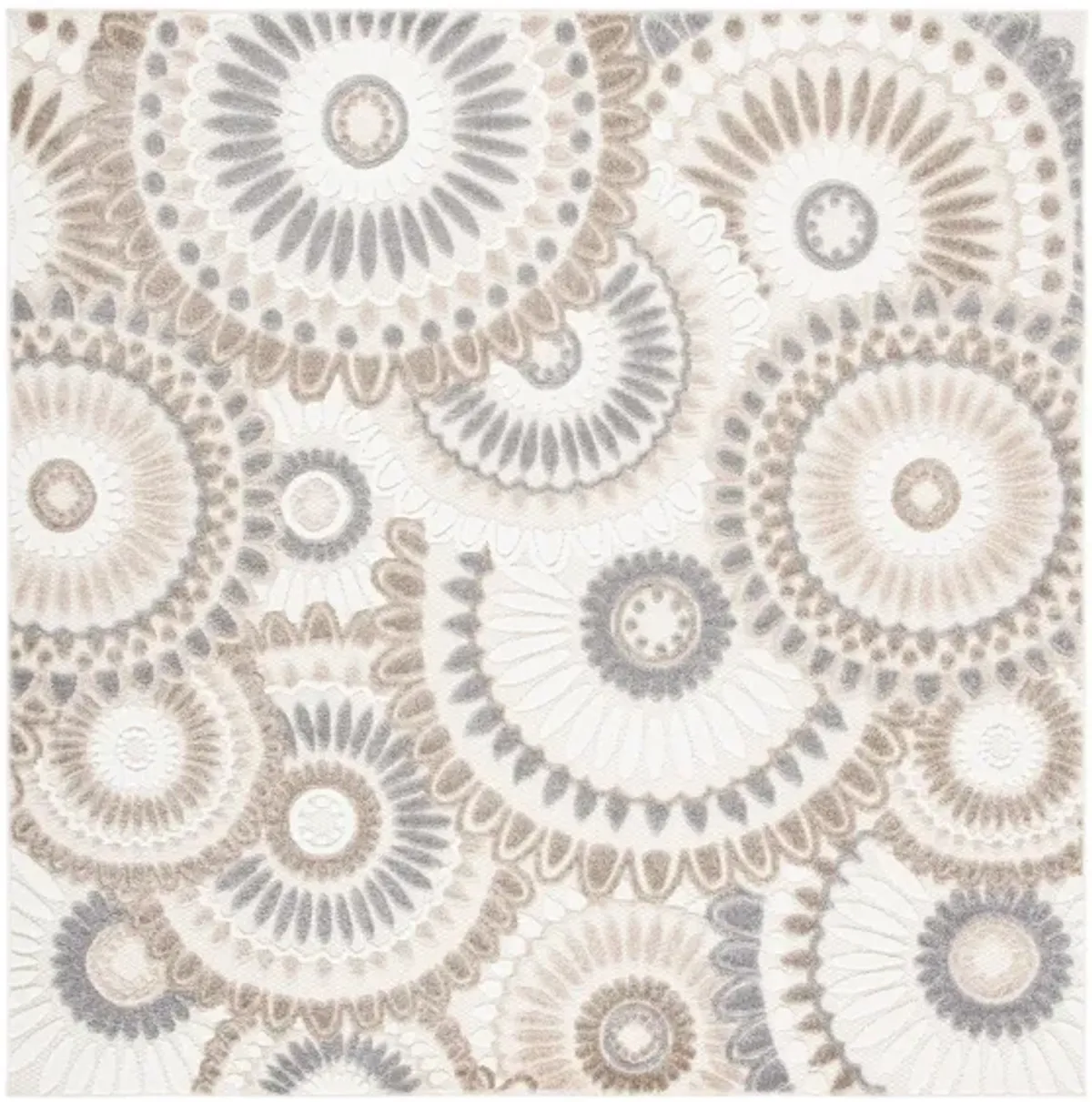 Cabana II Area Rug in Gray & Ivory by Safavieh