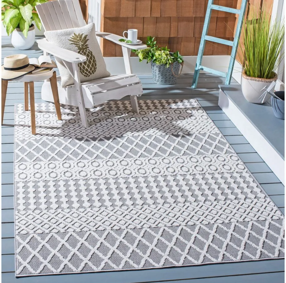 Cabana IV Area Rug in Ivory & Gray by Safavieh