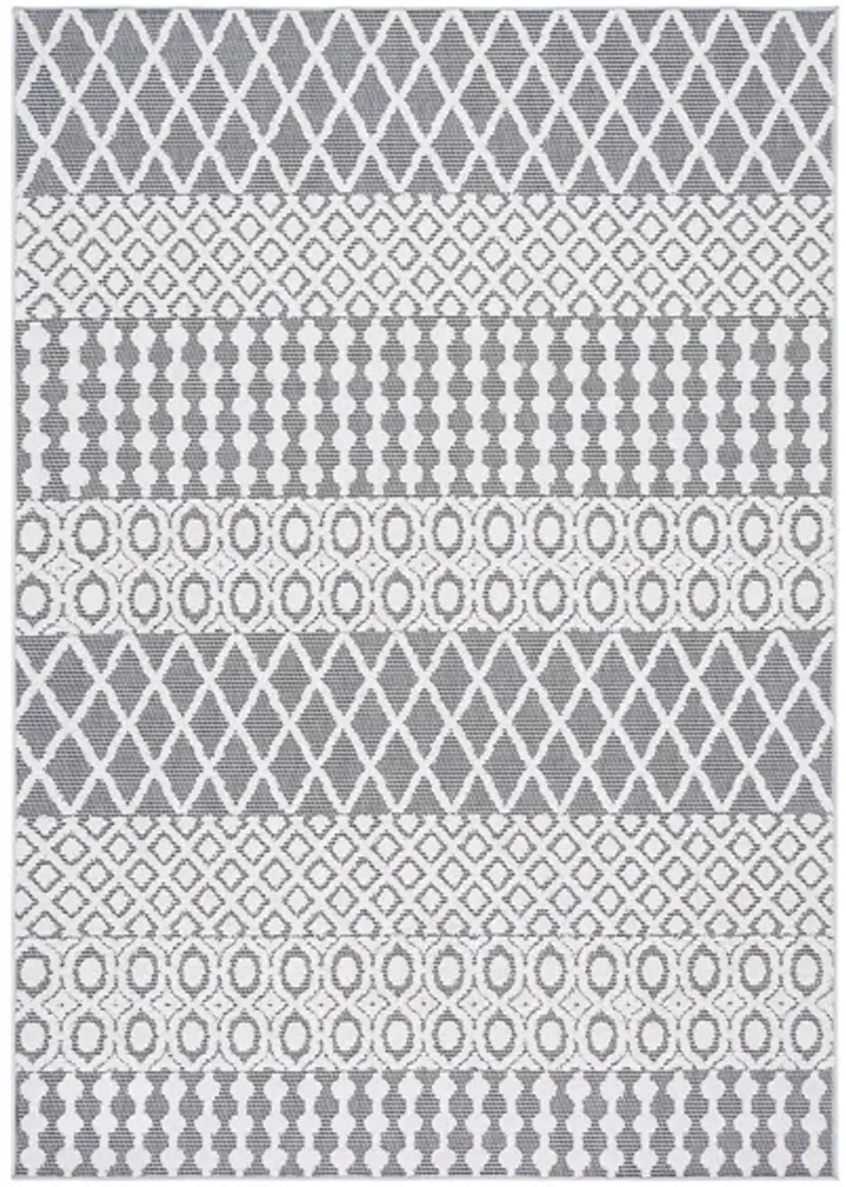 Cabana IV Area Rug in Ivory & Gray by Safavieh