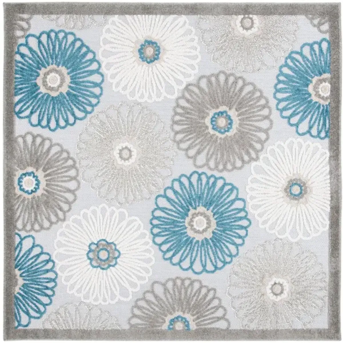 Cabana IV Area Rug in Beige & Blue by Safavieh