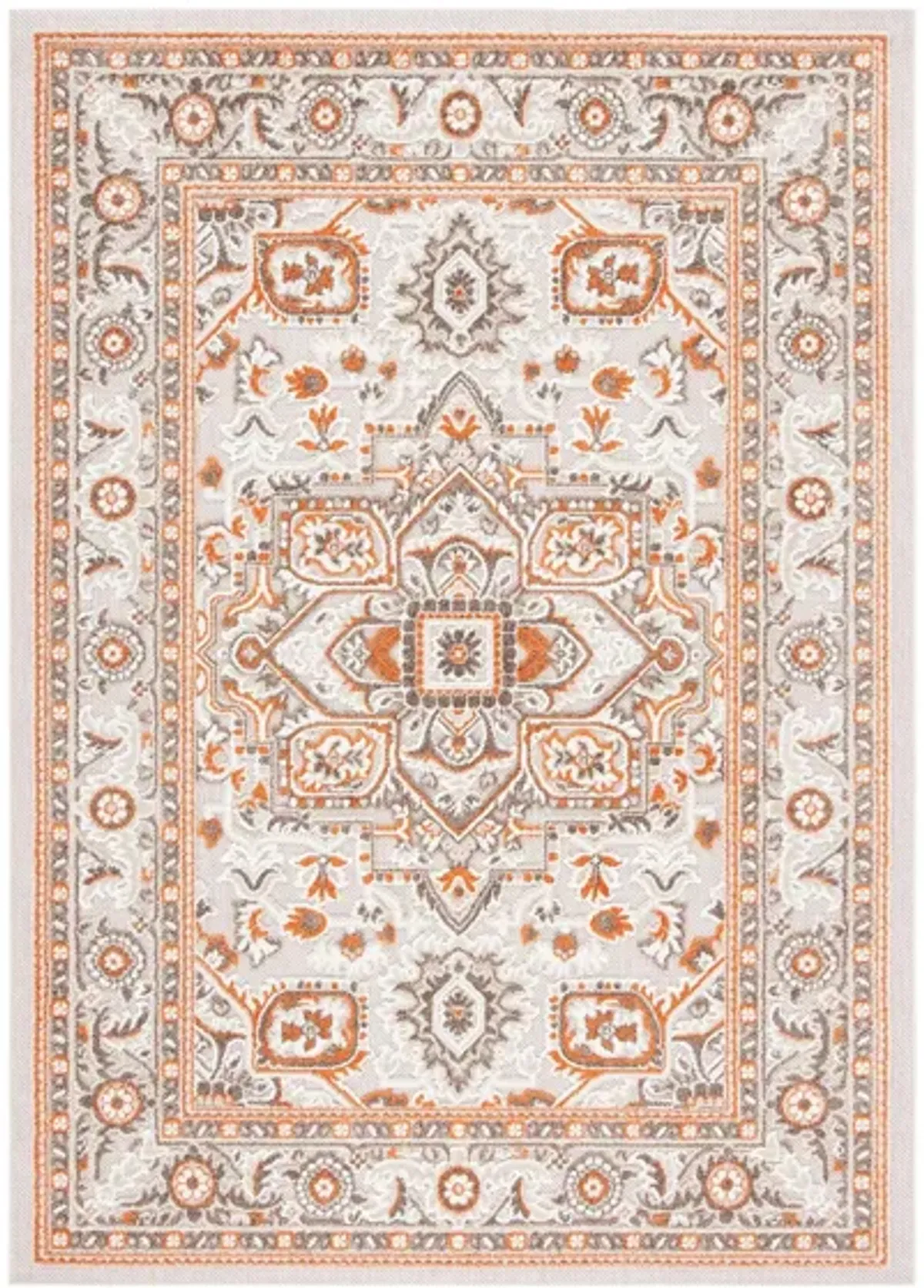 Cabana IV Area Rug in Beige & Orange by Safavieh