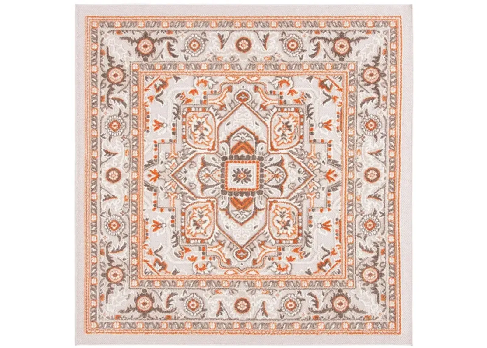 Cabana IV Area Rug in Beige & Orange by Safavieh