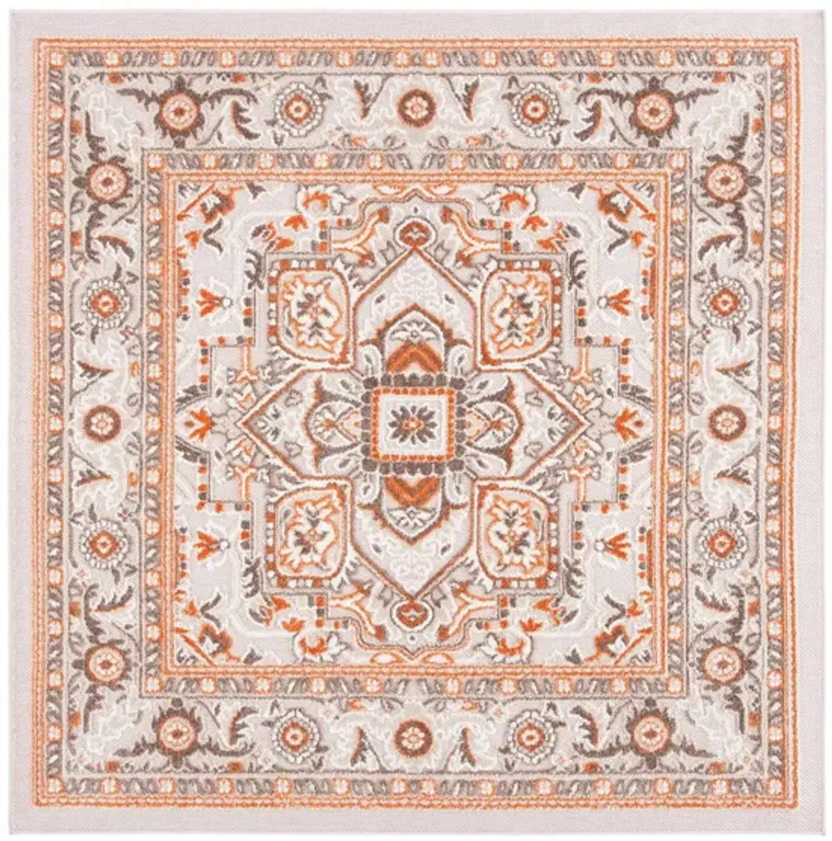 Cabana IV Area Rug in Beige & Orange by Safavieh