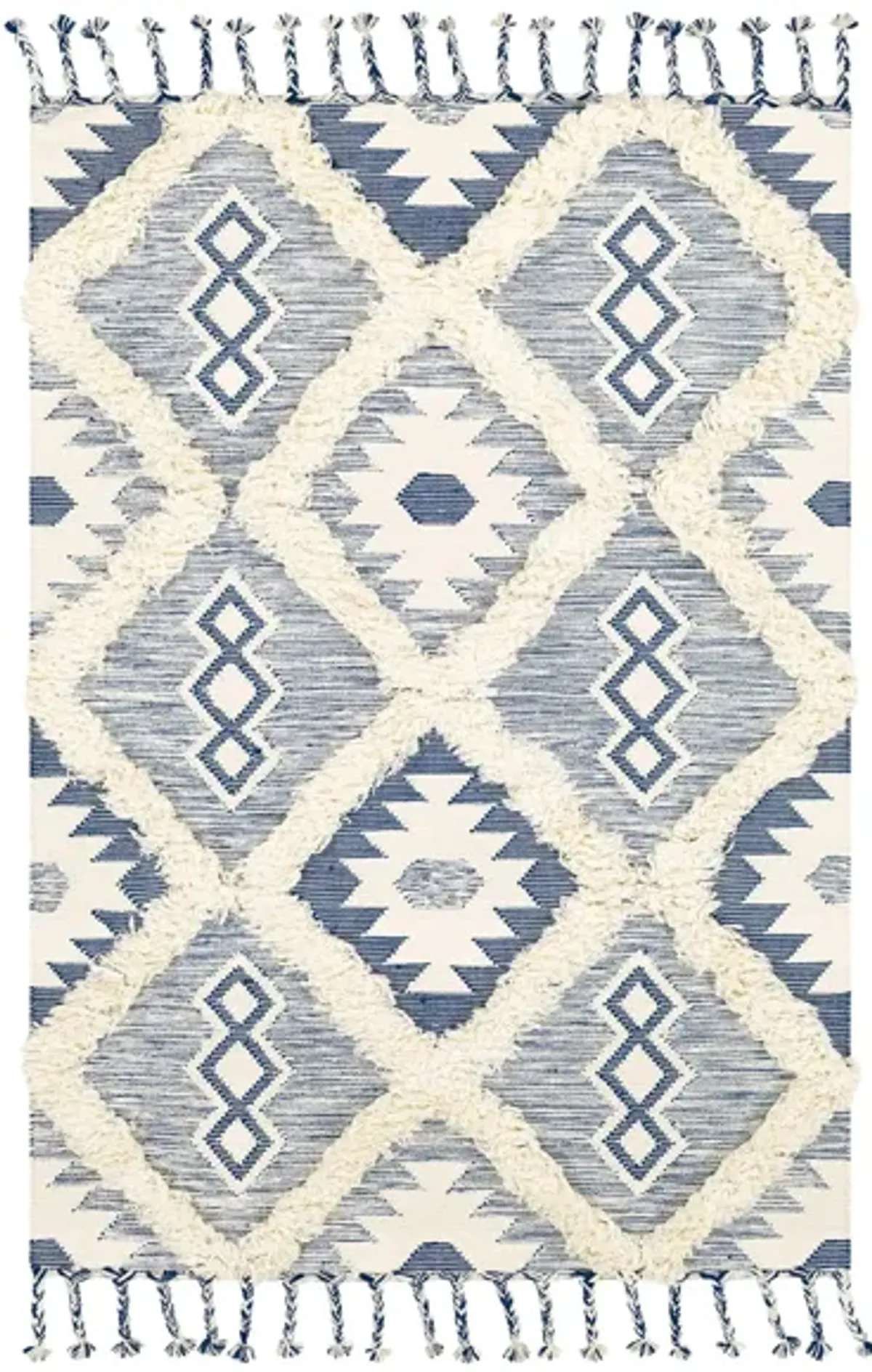 Apache Area Rug in Dark Blue, Cream by Surya