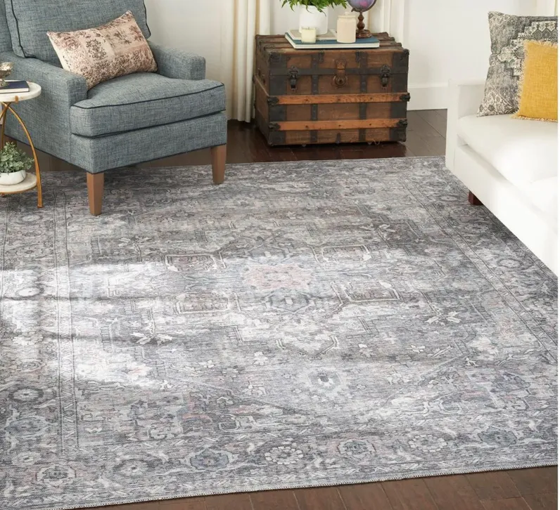 Nicole Curtis Stopher Area Rug in Gray by Nourison