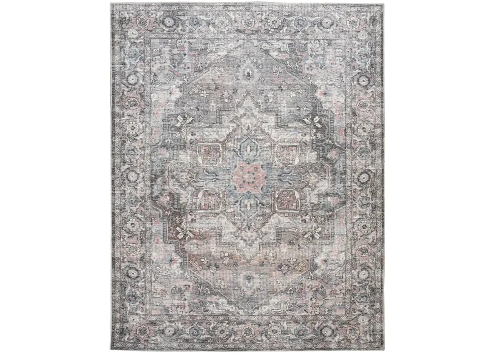 Nicole Curtis Stopher Area Rug in Gray by Nourison