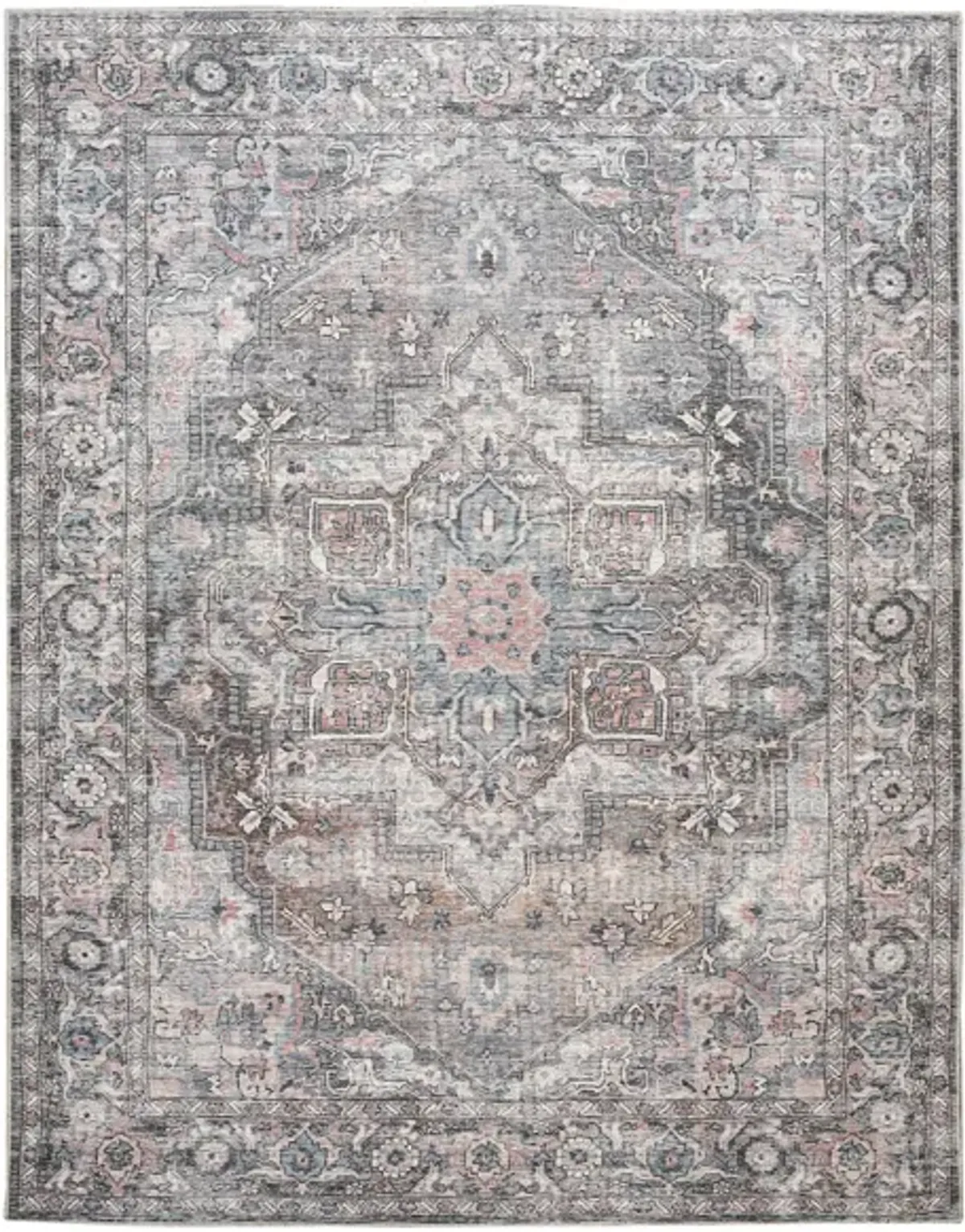 Nicole Curtis Stopher Area Rug in Gray by Nourison