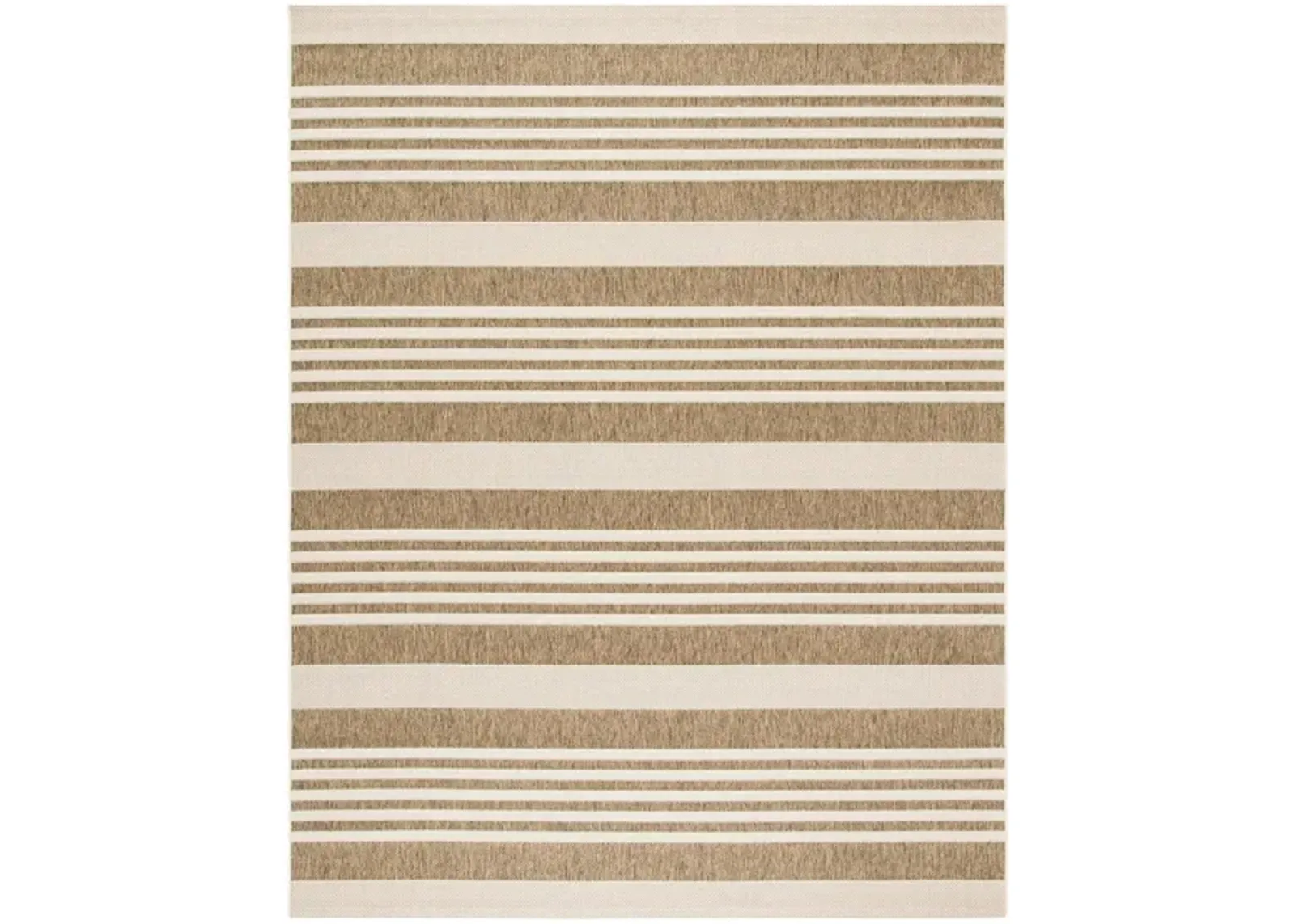 Courtyard Indoor/Outdoor Area Rug in Brown & Bone by Safavieh