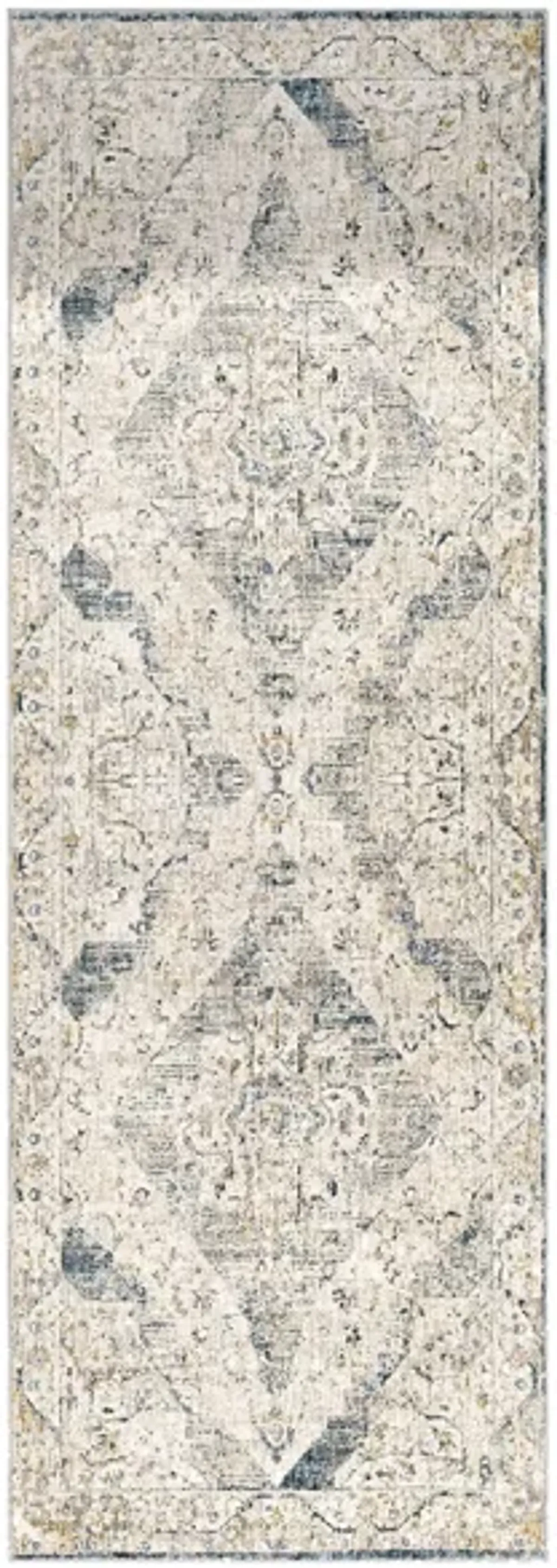 Caerdyf Goodwick Area Rug in Gray, Denim, Blue by Surya