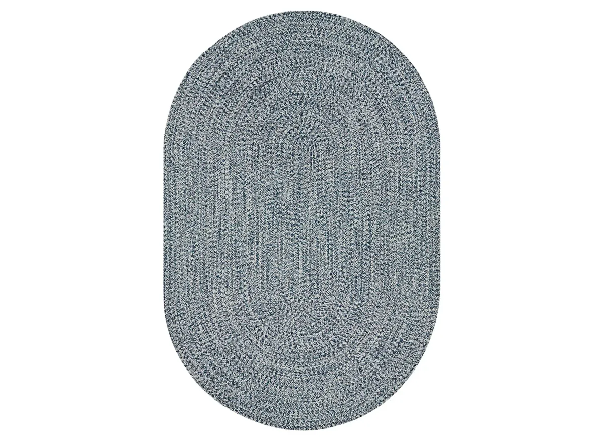 Chesapeake Bay Rug in Dark Blue, Medium Gray, Cream by Surya