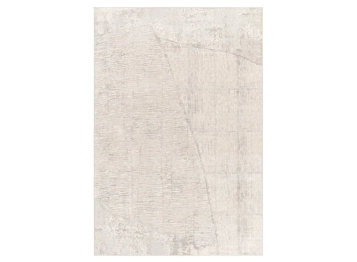 Carmel Rug in Light Gray, White, Taupe, Medium Gray, Ivory by Surya