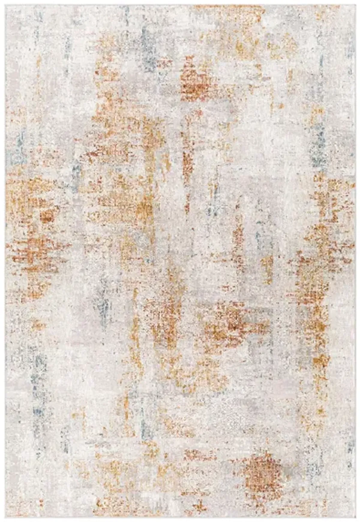 Carmel Rug in Aqua, Camel, Clay, Light Gray, Mustard, Taupe, White by Surya