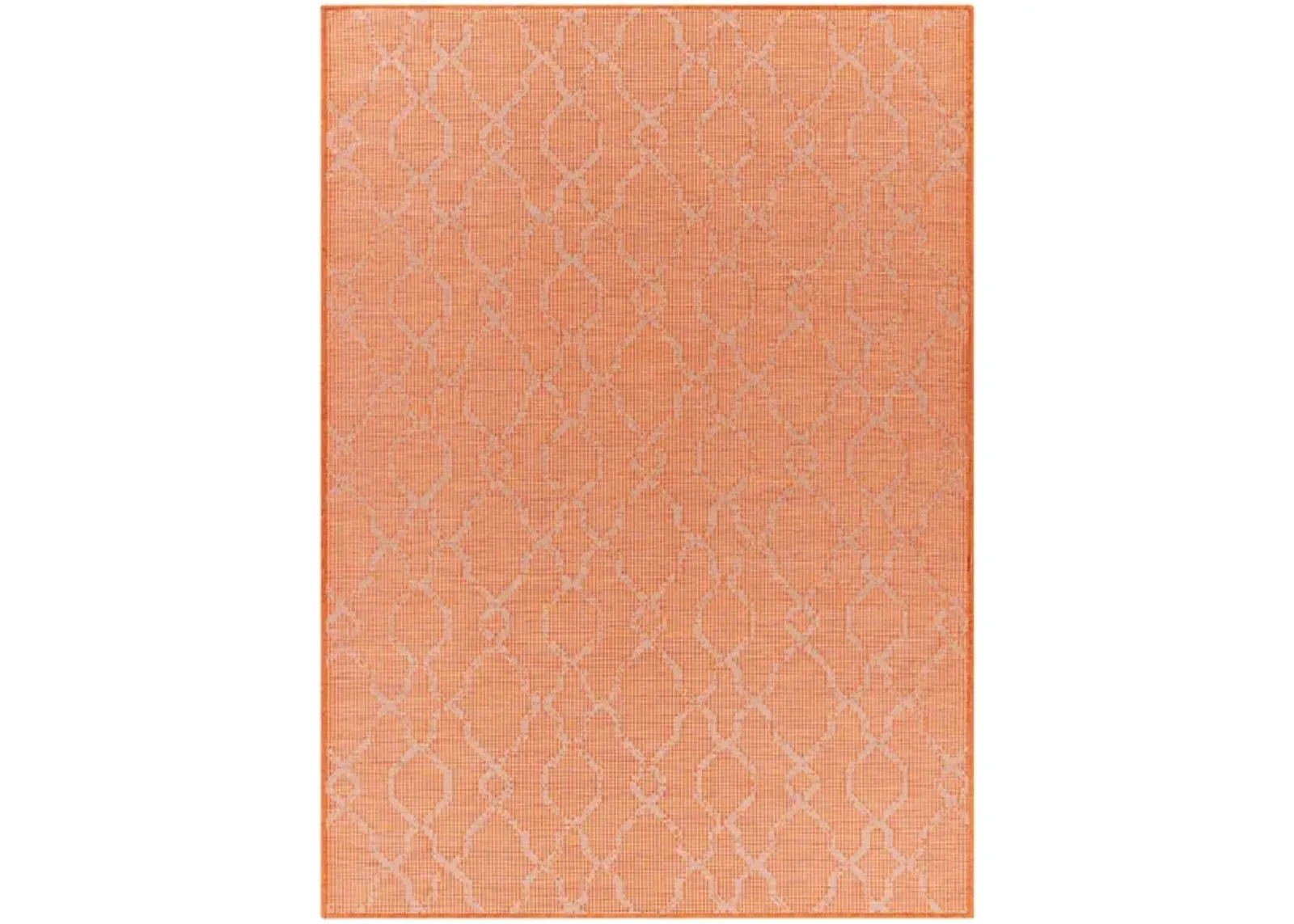 Pasadena Sage Indoor/Outdoor Area Rug in Burnt Orange by Surya