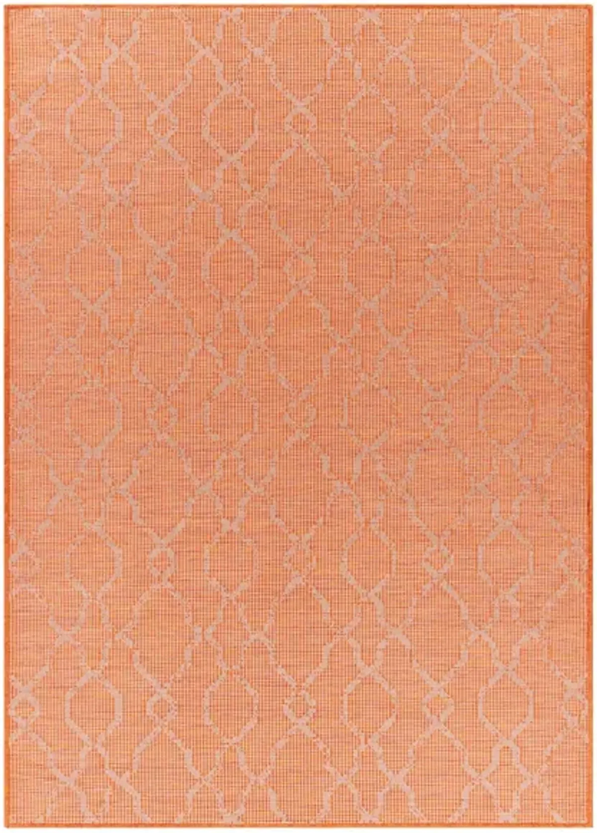 Pasadena Sage Indoor/Outdoor Area Rug in Burnt Orange by Surya