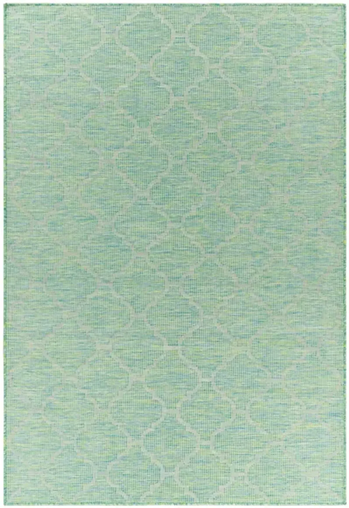 Pasadena Sage Indoor/Outdoor Area Rug in Grass Green, Blue by Surya