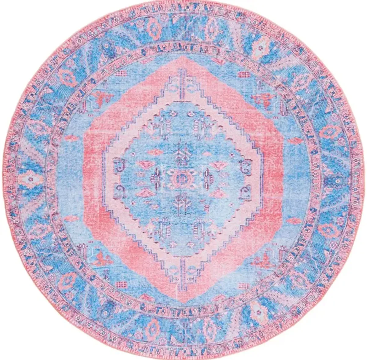 Serapi Area Rug in Light Blue & Beige by Safavieh