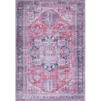 Serapi Area Rug in Navy & Red by Safavieh