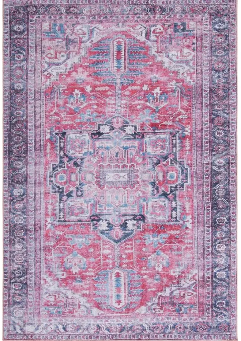 Serapi Area Rug in Navy & Red by Safavieh