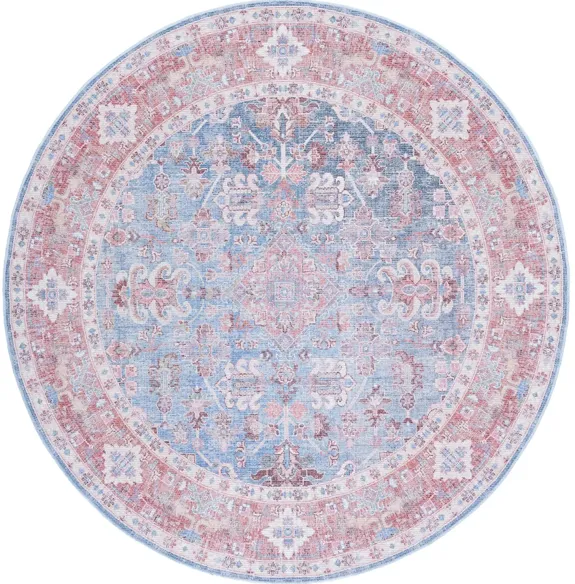 Serapi Area Rug in Blue & Rust by Safavieh