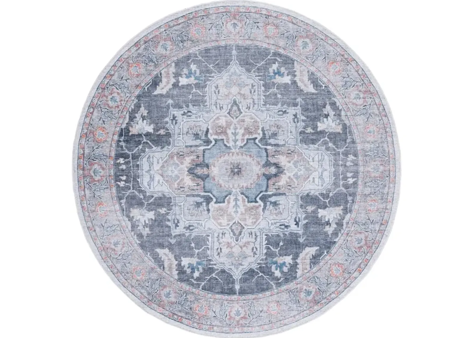 Serapi Area Rug in Charcoal & Ivory by Safavieh