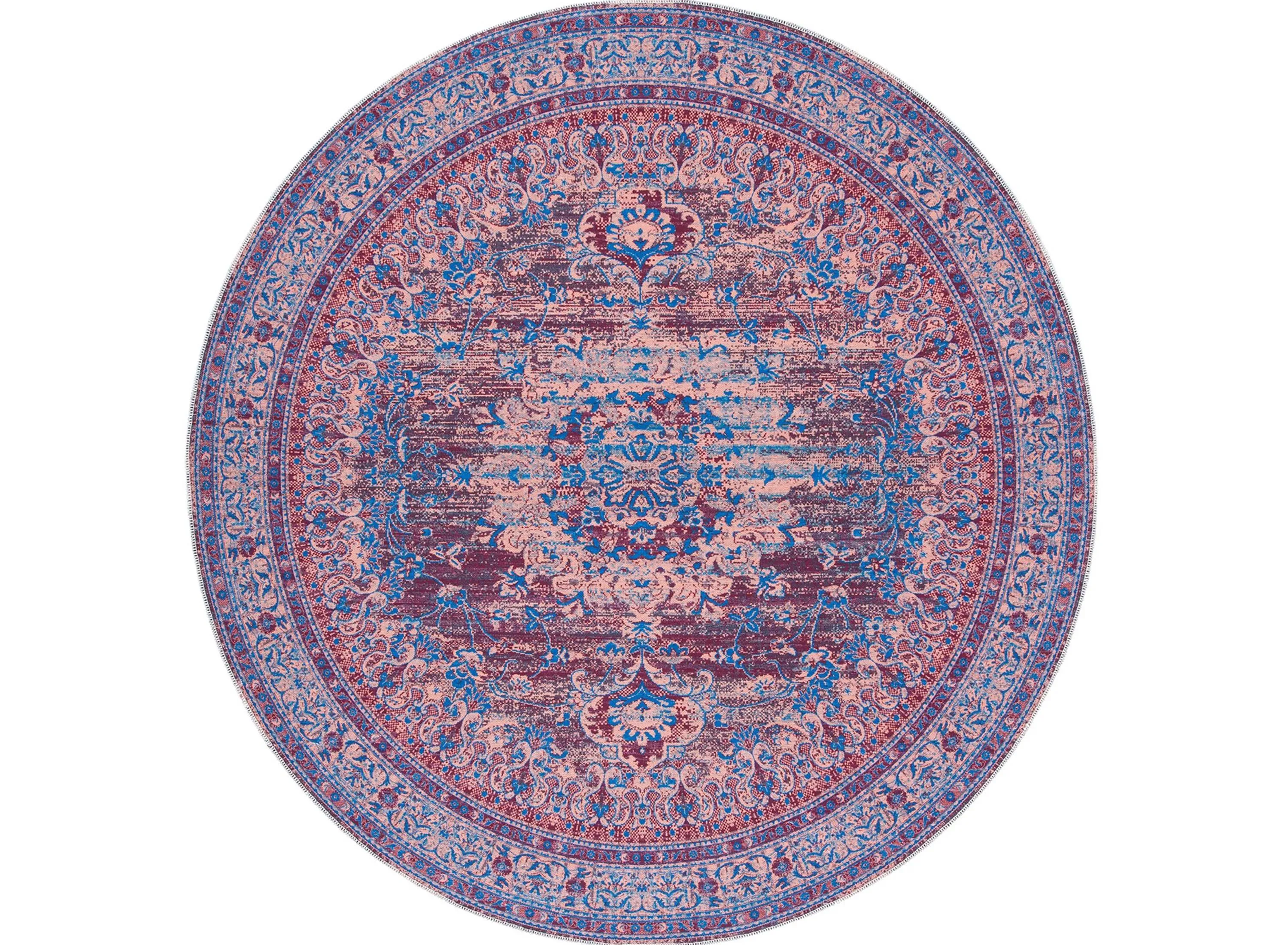 Serapi Area Rug in Gold & Blue by Safavieh