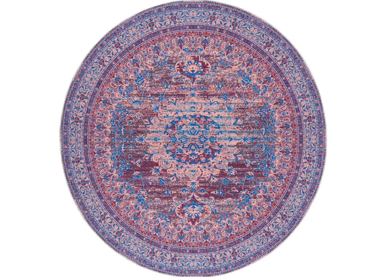 Serapi Area Rug in Gold & Blue by Safavieh