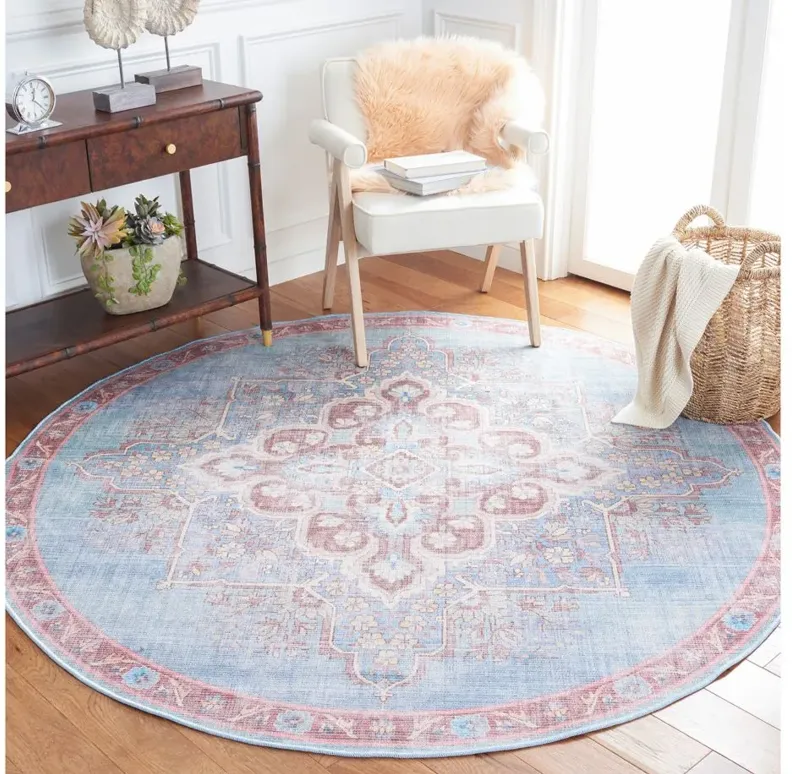 Serapi Area Rug in Blue & Brown by Safavieh