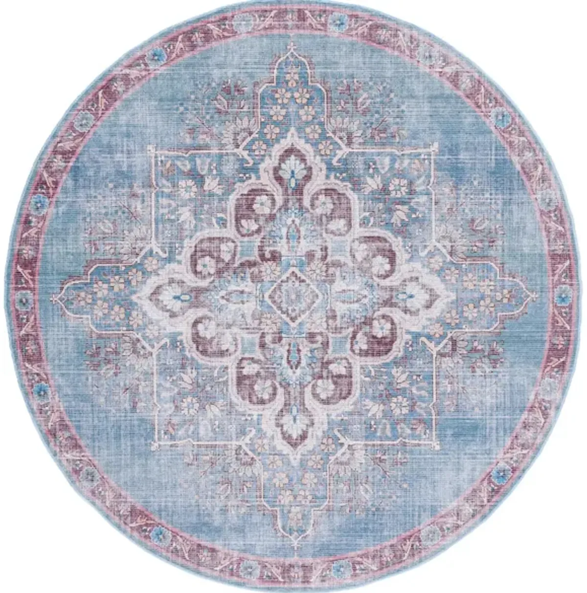 Serapi Area Rug in Blue & Brown by Safavieh