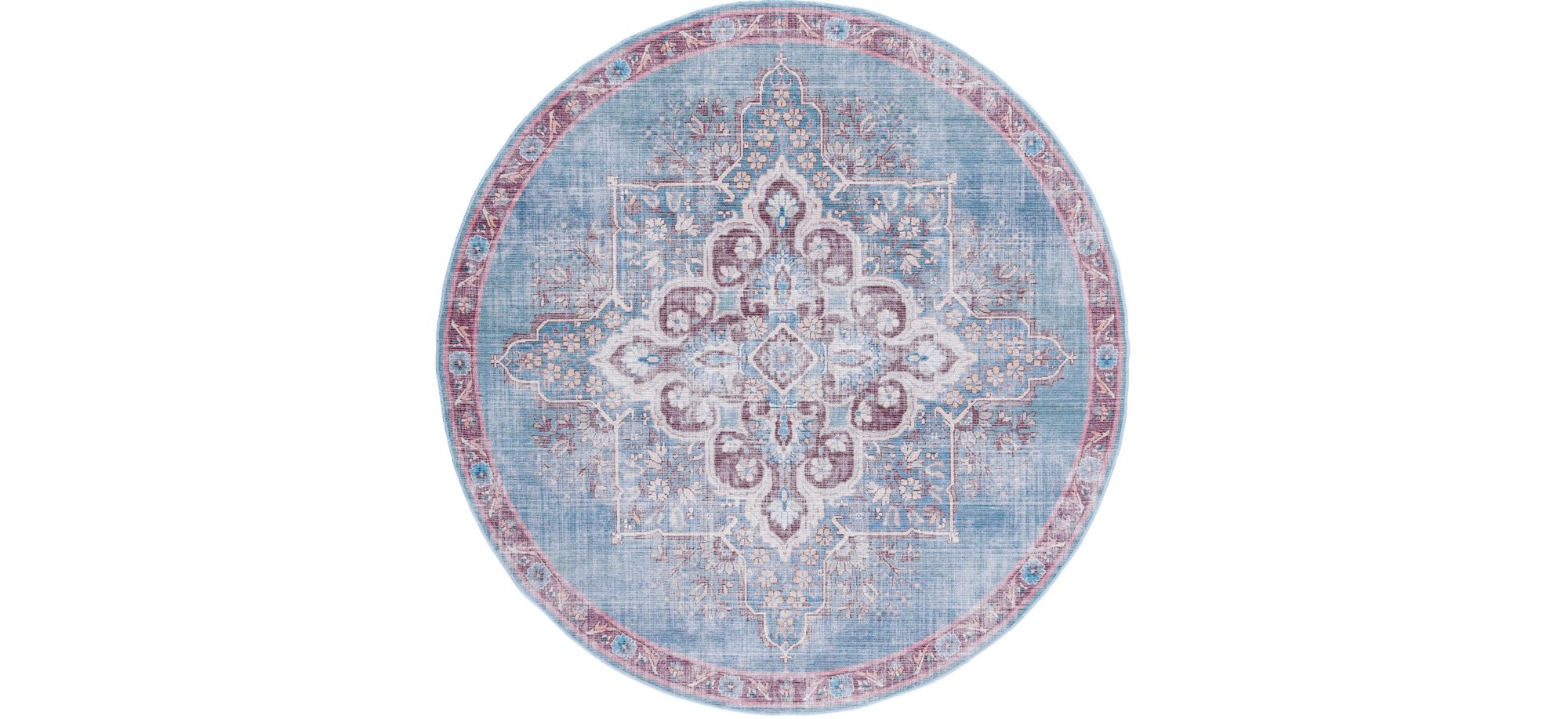 Serapi Area Rug in Blue & Brown by Safavieh