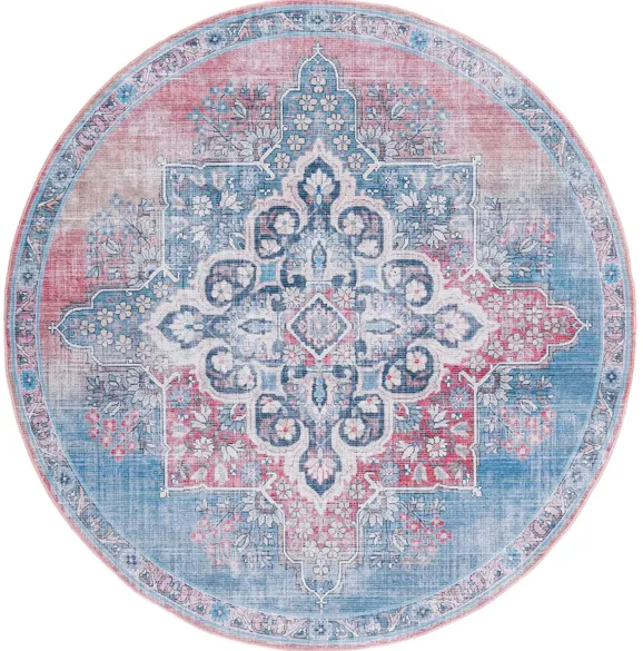 Serapi Area Rug in Red & Blue by Safavieh