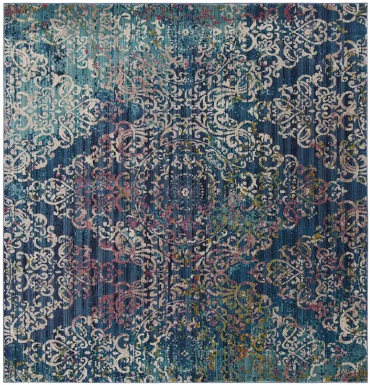 Amaya Area Rug in Blue / Multi by Safavieh