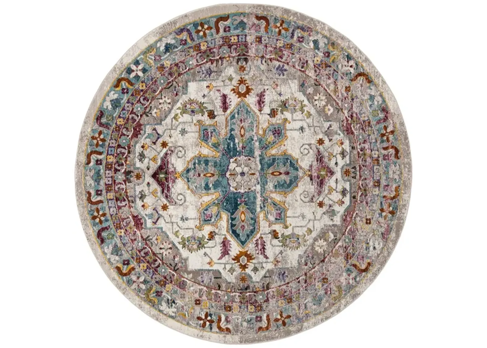 Arjun Area Rug in Cream / Multi by Safavieh