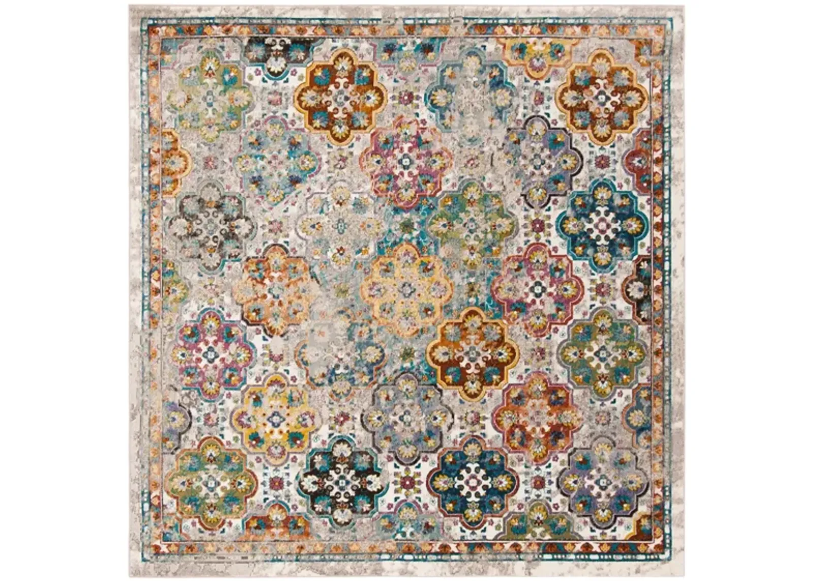 Aldene Area Rug in Beige / Multi by Safavieh